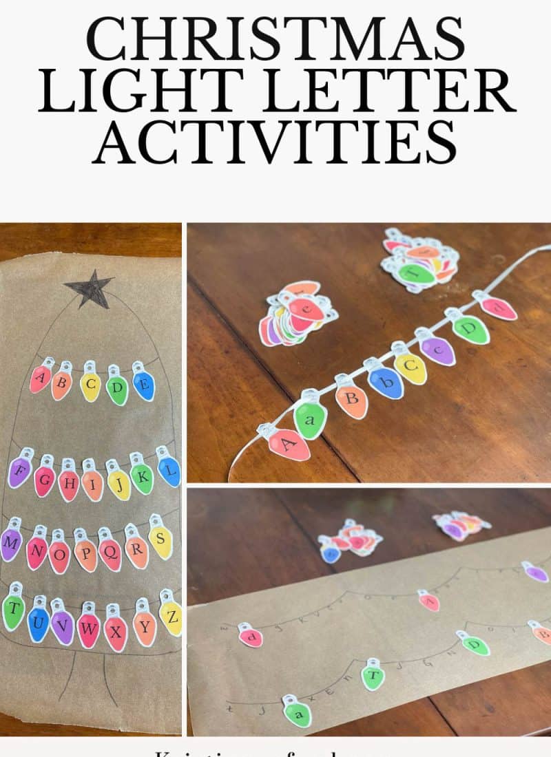 Christmas Light Letter Activity